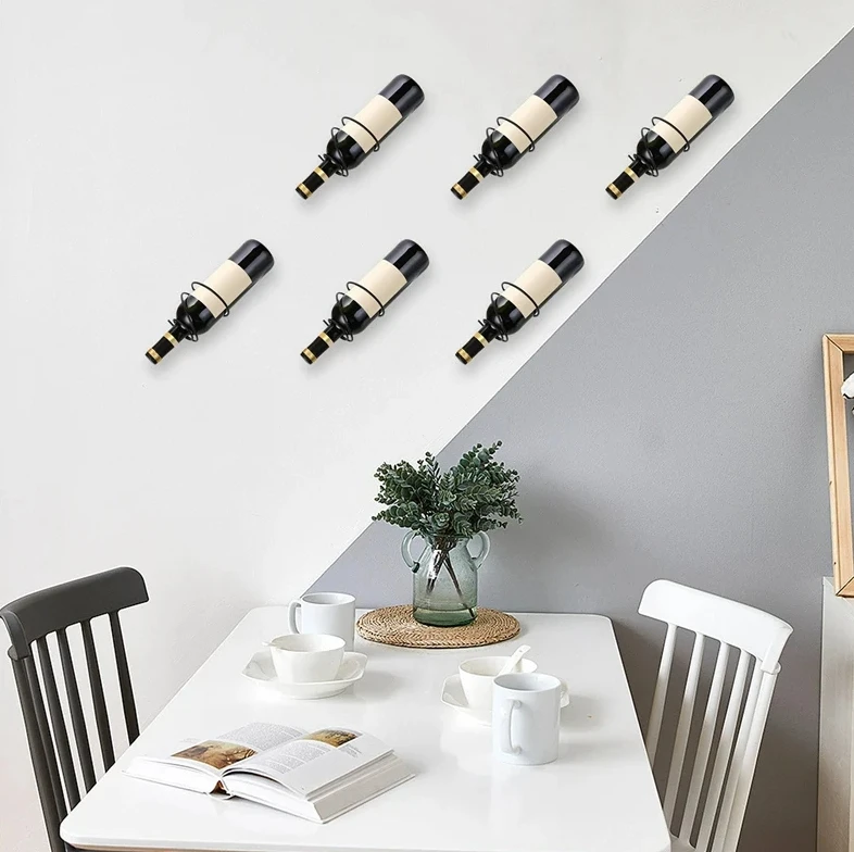 Pack Of 6 Wall Mounted Wine Ra - огляд і ціна Home Bar Stand