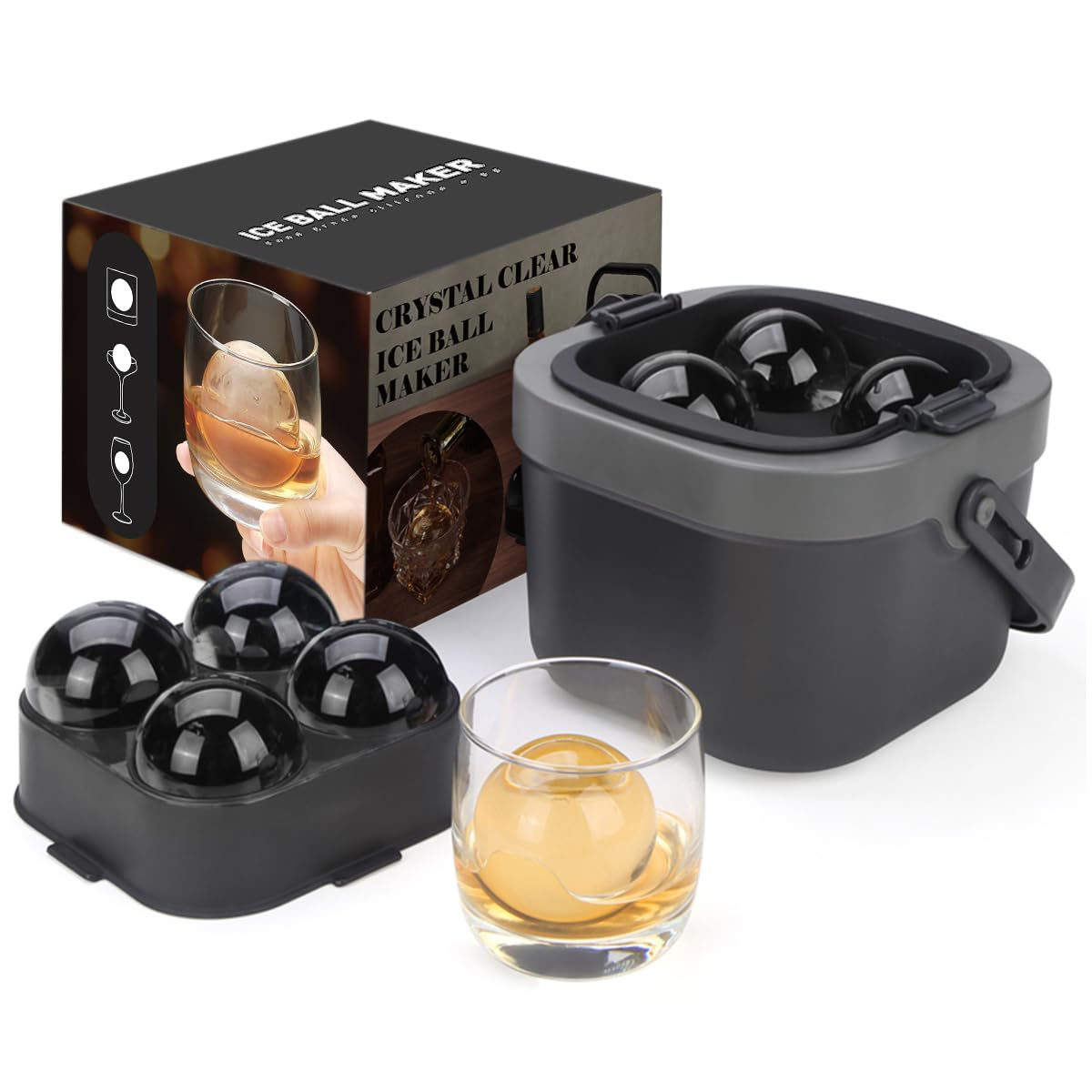 Crystal Clear Ice Ball Maker,  - огляд і ціна Ice Mold Sphere