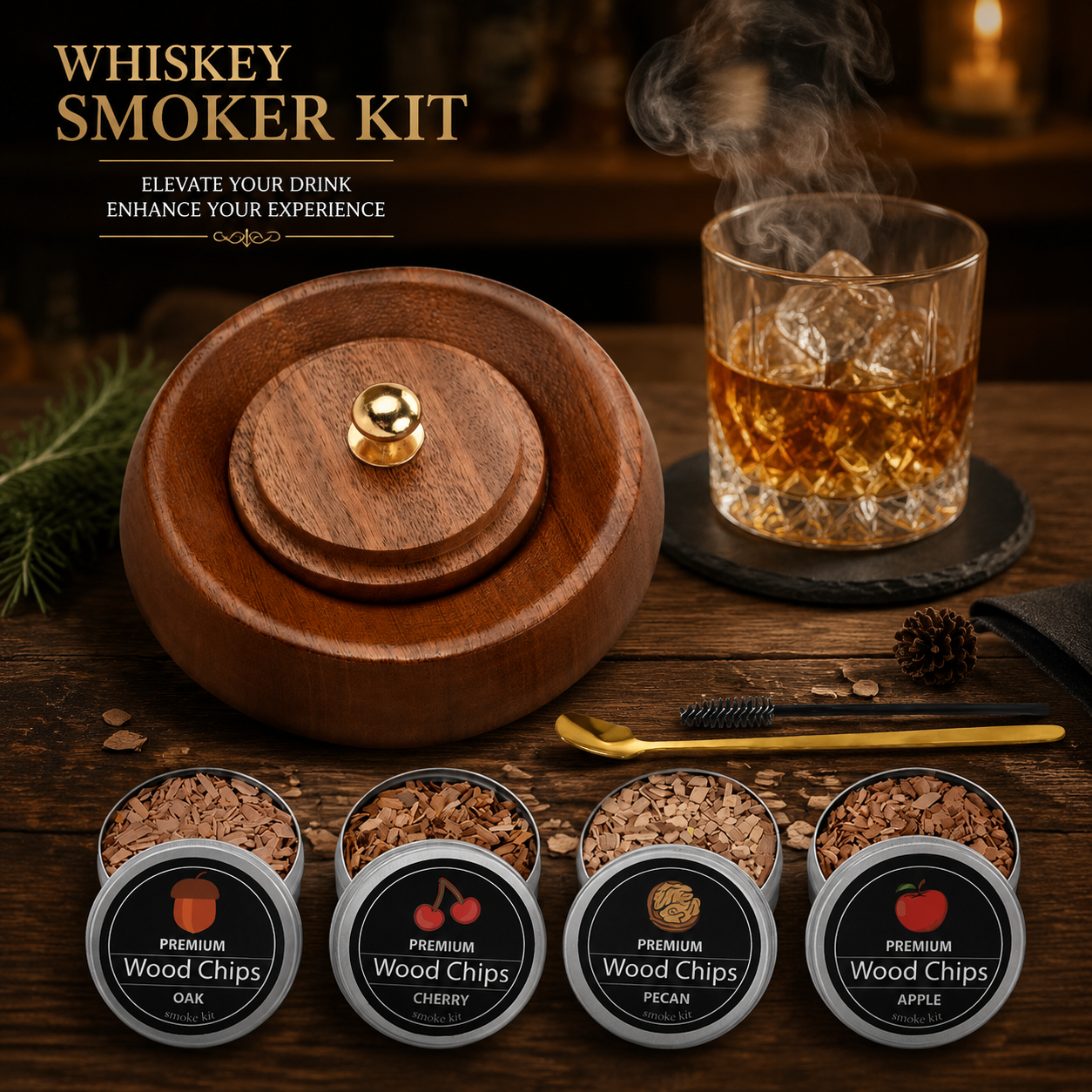 Whiskey Smoker Kit Cocktail Sm - огляд і ціна Smoking Gun Kit