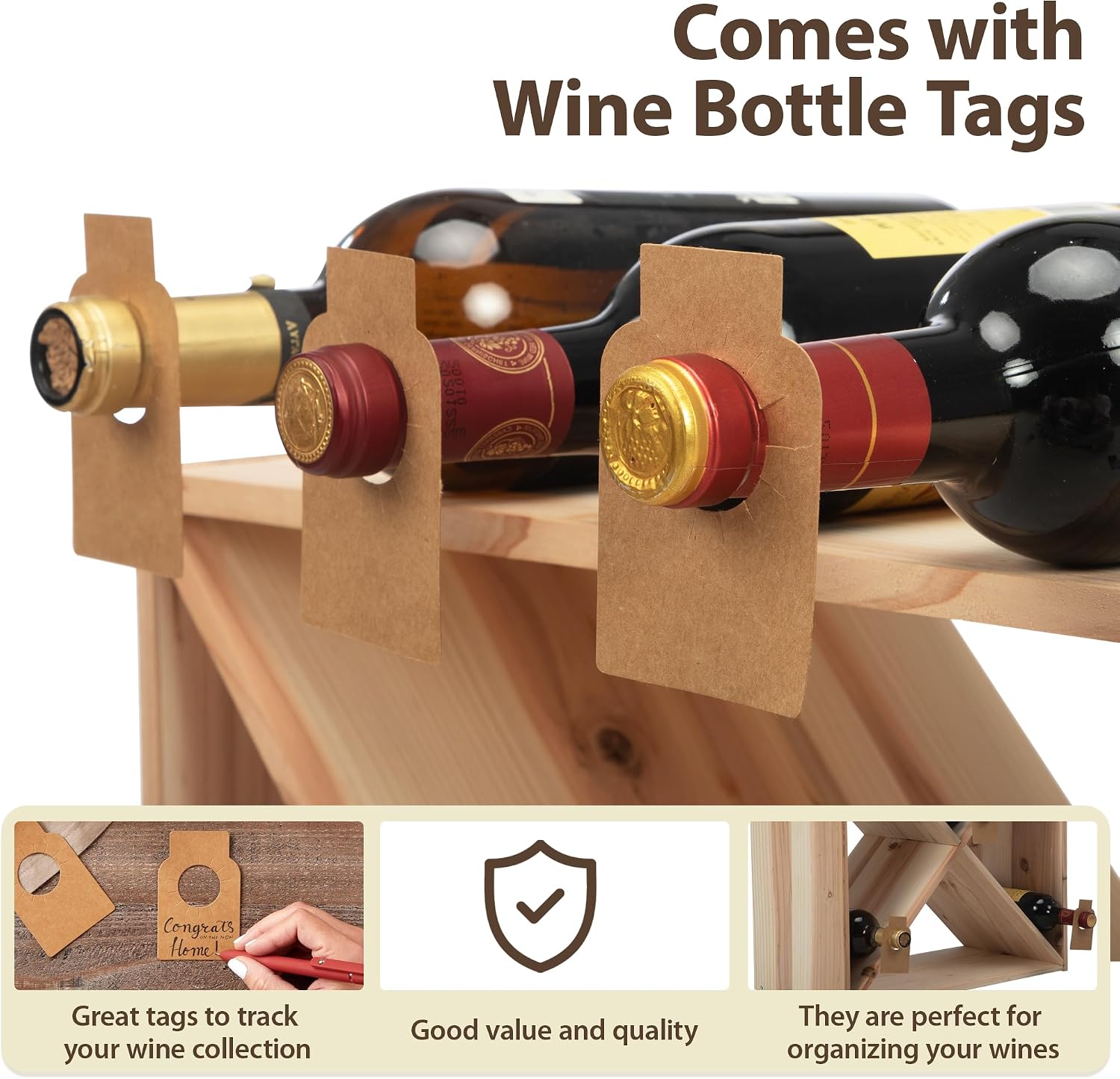 96 Bottle Wine Rack Countertop - огляд і ціна Home Bar Shelf