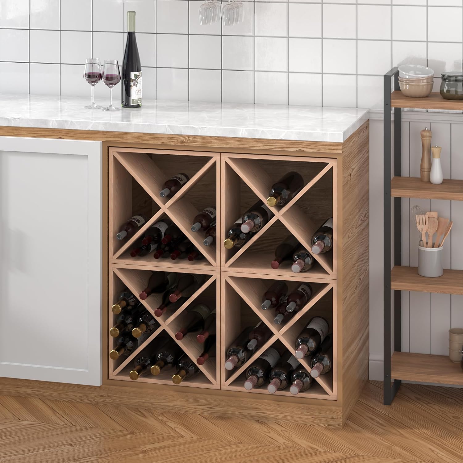 96 Bottle Wine Rack Countertop - огляд і ціна Home Bar Shelf