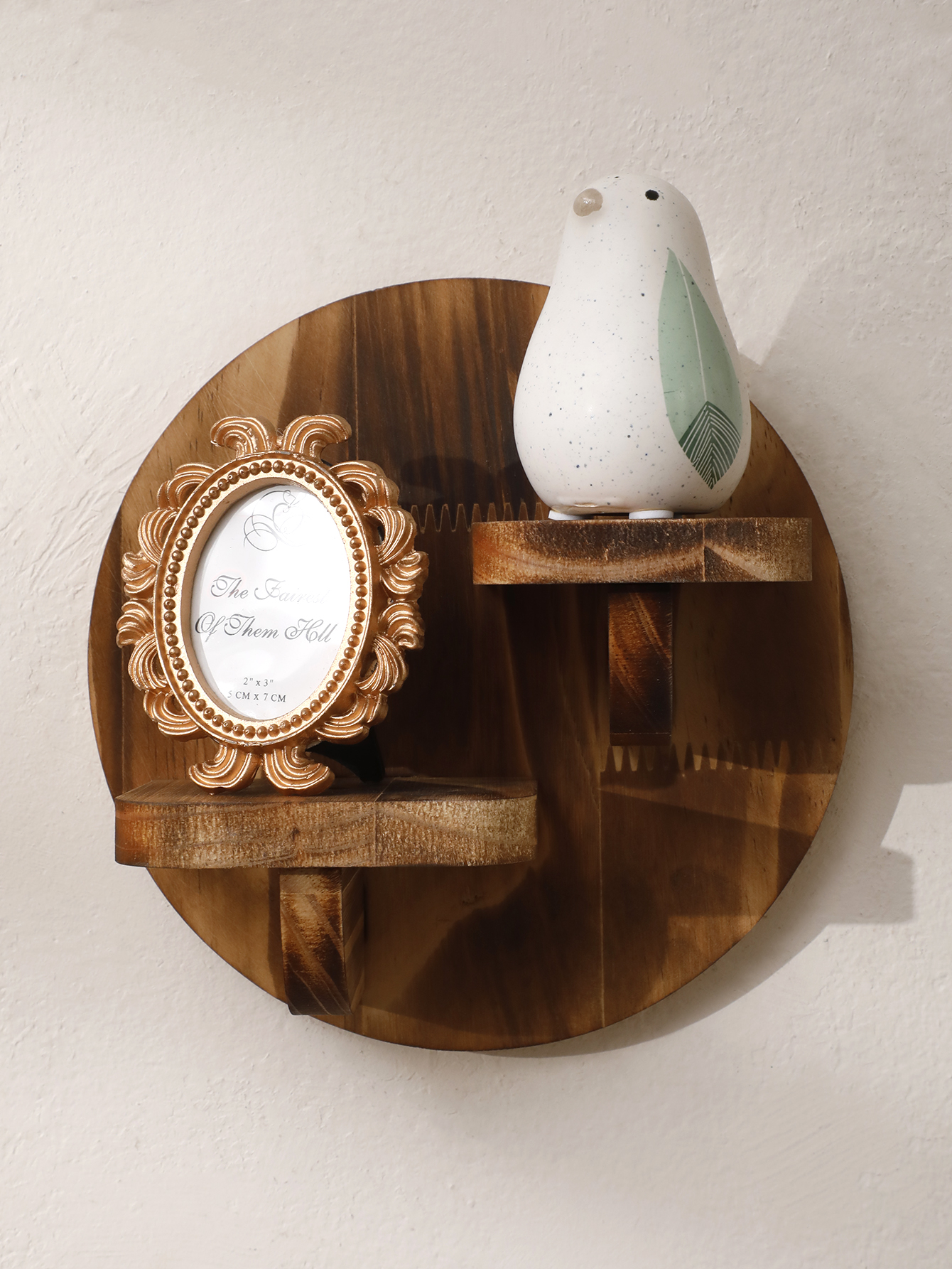 1/2-tier Wooden Shelves Oval C - огляд і ціна Home Bar Shelves