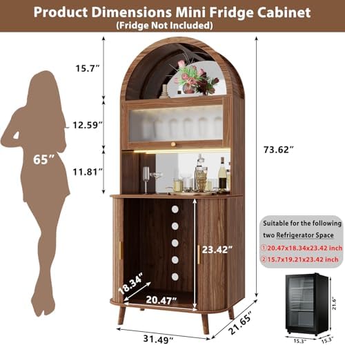 Wine Bar Cabinet with Fridge S - огляд і ціна Home Bar And Fridge
