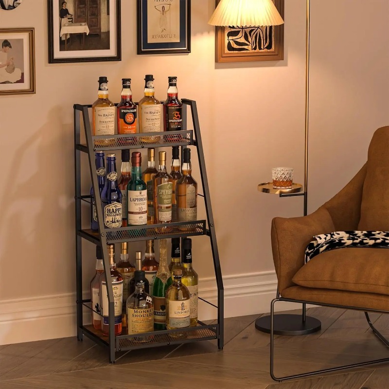 3-Tier Ladder Wine Rack Freest - огляд і ціна Home Bar Shelves