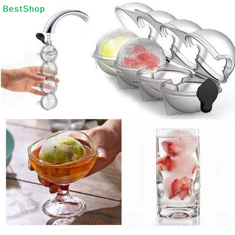 ★4 Cavity Bar Sphere Ice Cube  - огляд і ціна Ice Mold Sphere