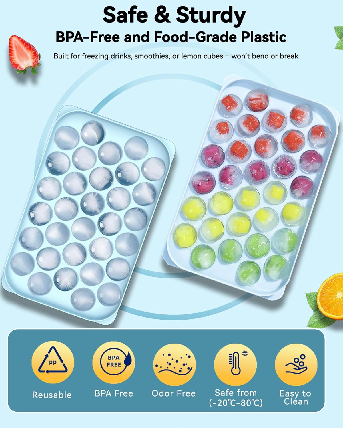 Ice Cube Trays with Lid and Bi - огляд і ціна Ice Mold Sphere