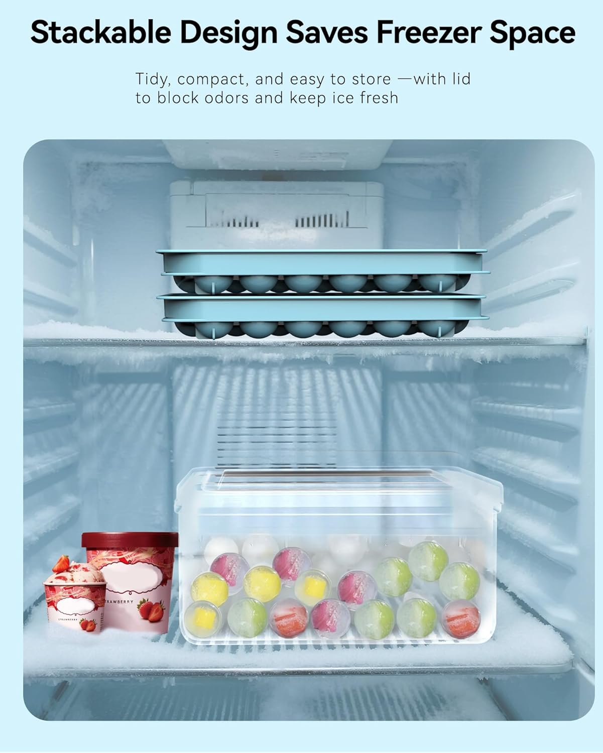 Ice Cube Trays with Lid and Bi - огляд і ціна Ice Mold Sphere