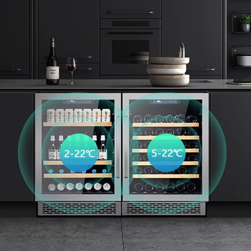 SICAO Stainless Steel Dual Zon - огляд і ціна Home Bar And Fridge