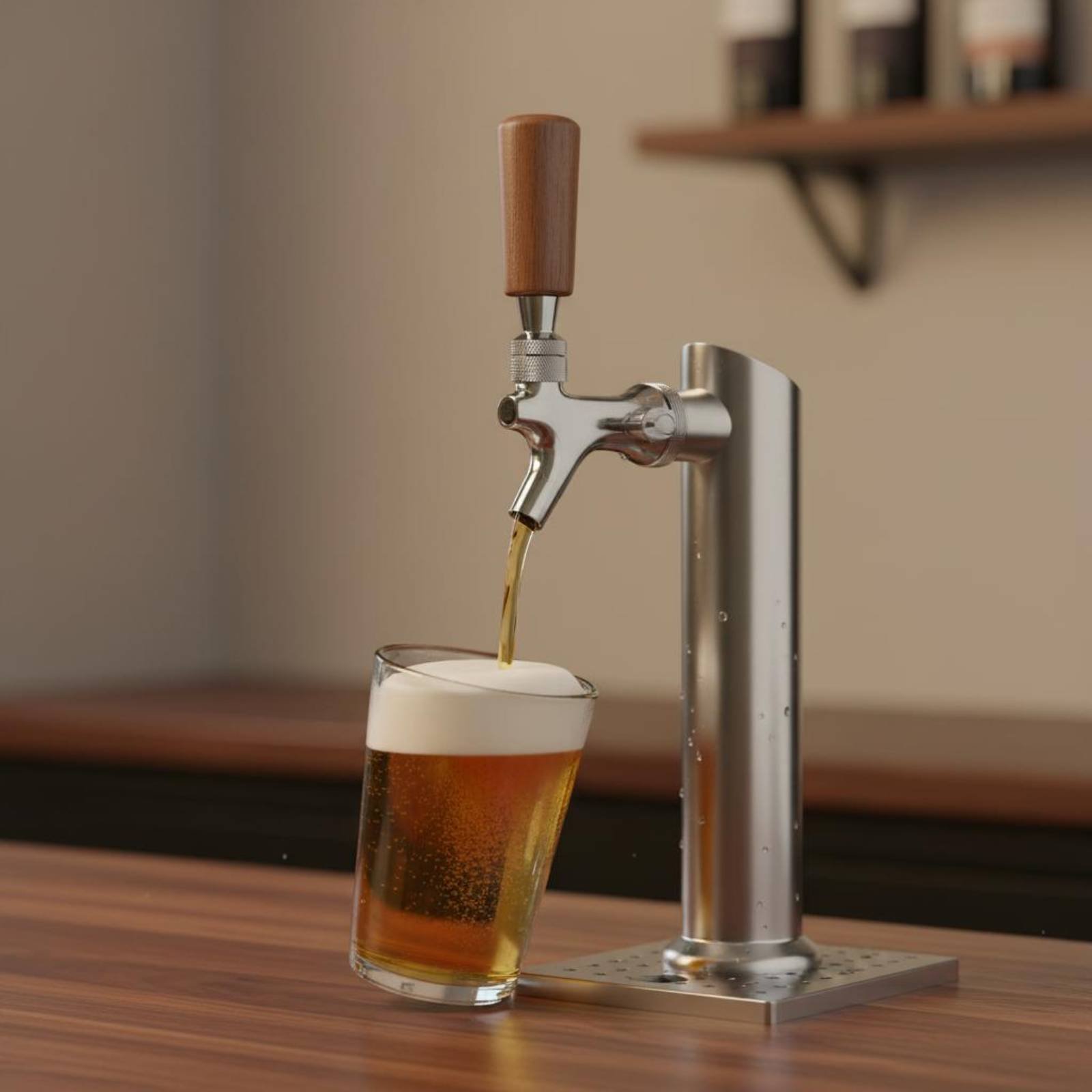 Short Wooden Beer Handle Solid - огляд і ціна Home Bar Accessories
