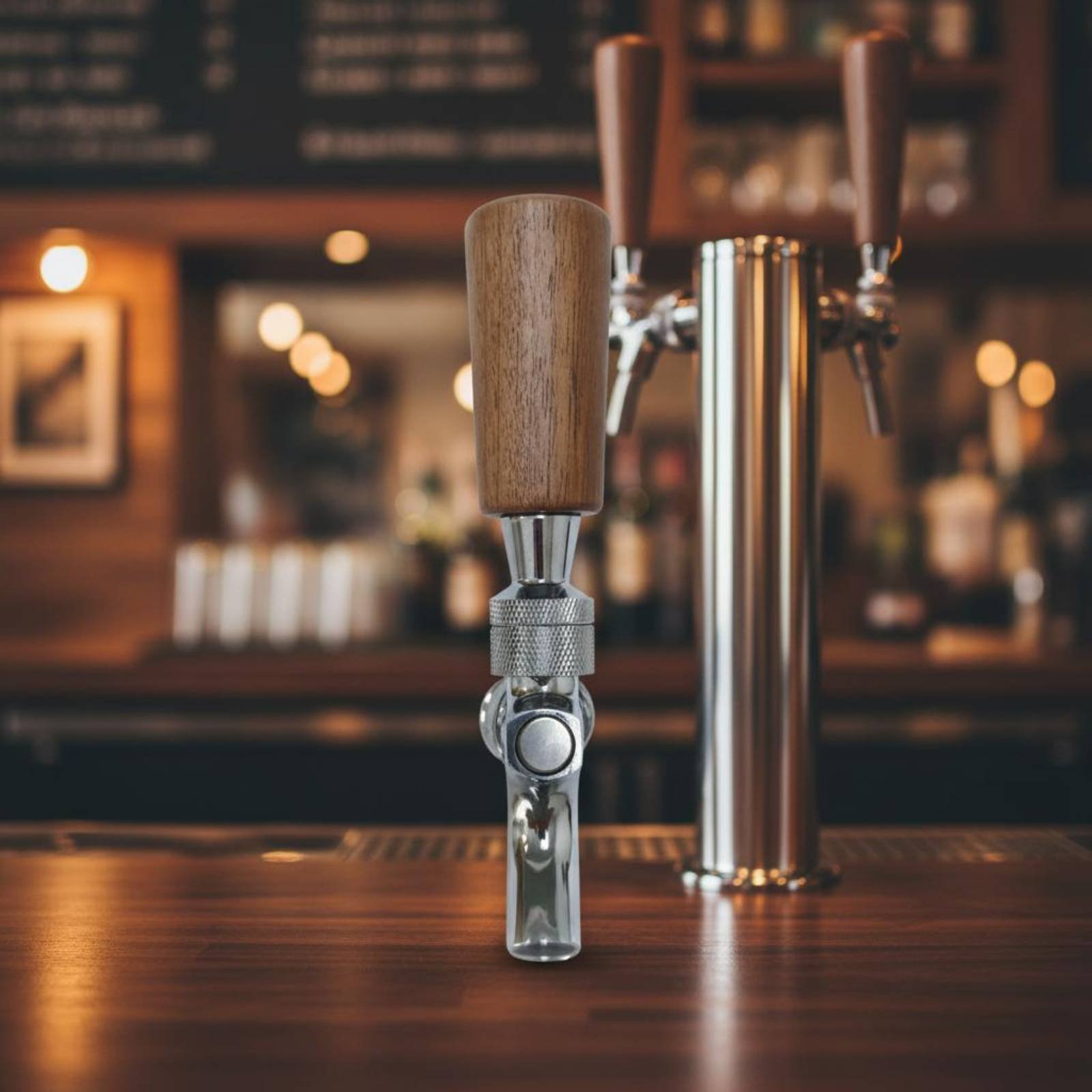 Short Wooden Beer Handle Solid - огляд і ціна Home Bar Accessories