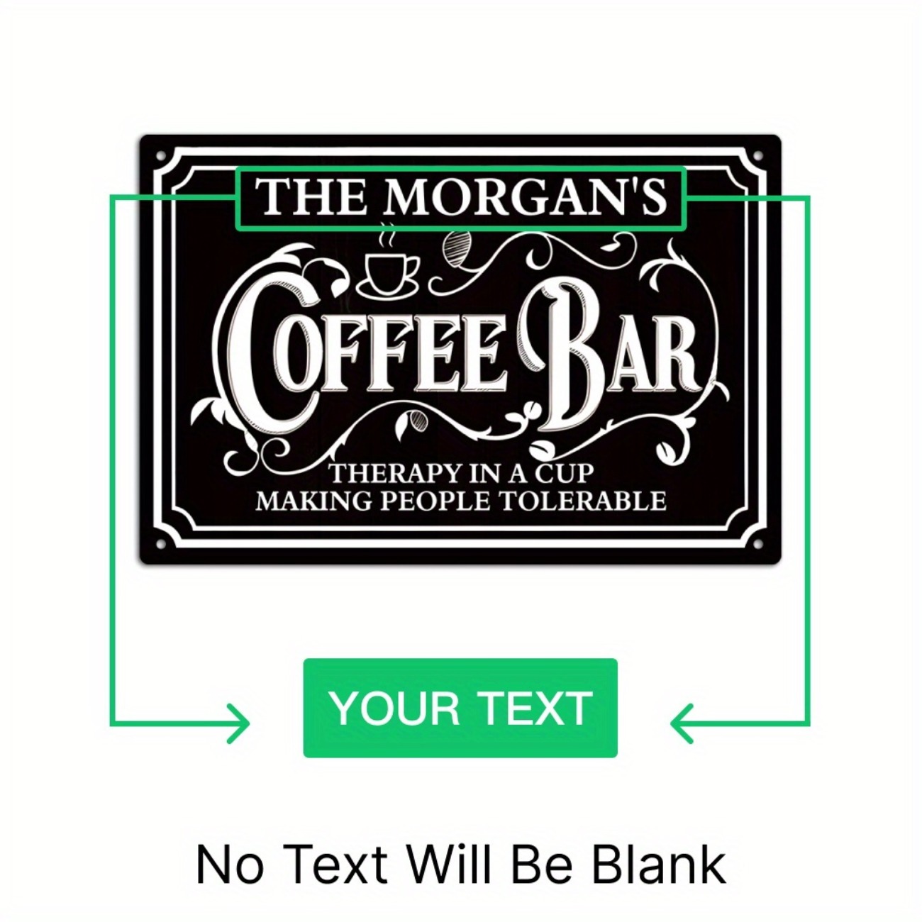 1pc Personalized The Morgan's  - огляд і ціна Home Bar And Coffee