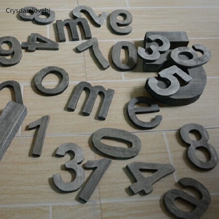 1-9 Number Retro Wood Personal - огляд і ціна Home Bar Word
