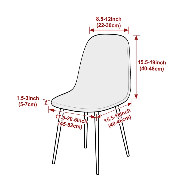 1PC Jacqaurd Shell Chair Cover - огляд і ціна Home Bar Seating