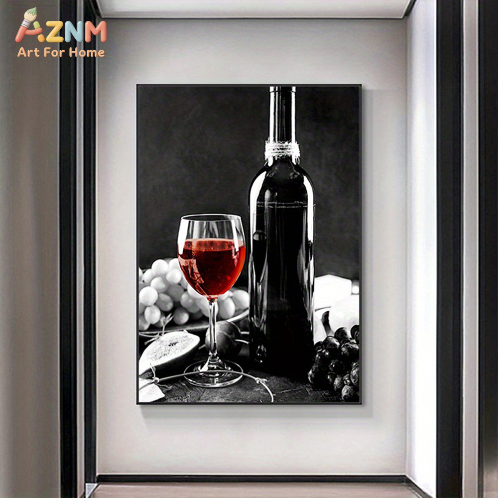 3PCS Red Wine Glass Black Whit - огляд і ціна Home Bar Set