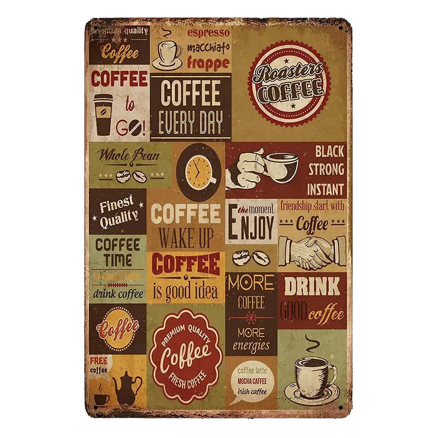 Metal Tin Signs Italian Coffee - огляд і ціна Home Bar And Coffee