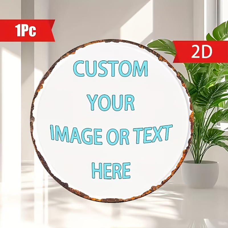 Custom Round Metal Tin Sign, P - огляд і ціна Home Bar Accessories